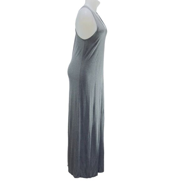 GAP Women's Gray Maxi Dress 100% Rayon Size Petite M - Picture 3 of 13